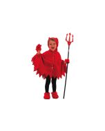Cape bébé diablotin rouge - Taille 2/3 ans 