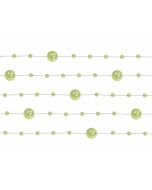 Guirlande de perles 1m30 – vert clair