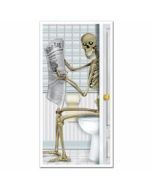 Poster squelette toilette