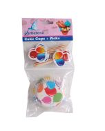 caissettes cupcakes ballons piques