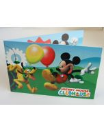 6 cartes d'invitation Mickey
