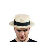 Chapeau canotier paille