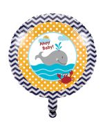 Ballon hélium enfantin thème mer