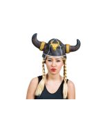 Casque viking avec tresses