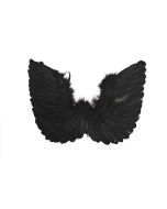 Ailes d'ange en plumes noir