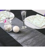 Chemin de table organdi - blanc