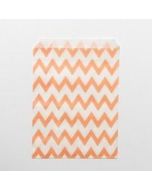 24 sachets papier chevrons – corail