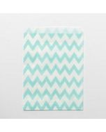 24 sachets papier chevrons – menthe