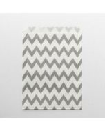 24 sachets papier chevrons – gris