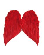 Ailes d'ange en plumes 60 cm x 55 cm - rouge