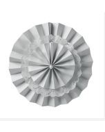 Eventail deco gris