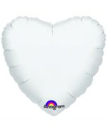 Ballon Hélium "Jumbo" coeur - Gris métallisé