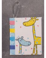 Carte motif girafes