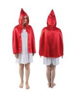 Cape tissu avec capuche Chaperon rouge