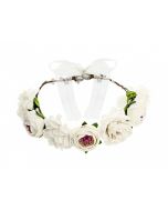 Couronne de fleurs blanches 