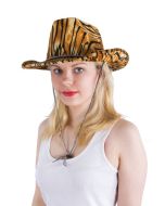 Chapeau cowboy tigre