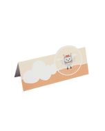 Lot de 10 marque-places hibou abricot