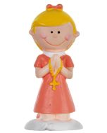 Figurine Communion Fille Corail