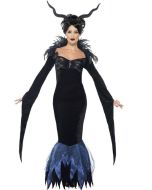 Costume femme Lady Raven luxe - Taille S