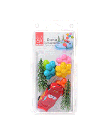 Kit décor pour gâteau Cars avec ballons et sapins