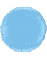 Ballon hélium rond bleu clair