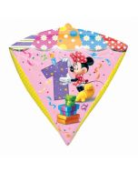 Ballon hélium diamant Minnie - 1 an