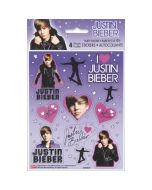 4 feuilles d'autocollants - Justin Bieber