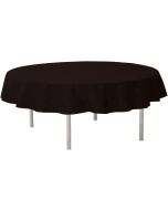 Nappe ronde unie noir