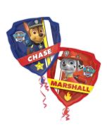 Ballon hélium métallique Chase et Marshall La Pat' Patrouille