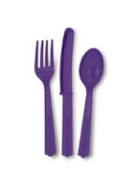Ménagere plastique 18 pièces - violet