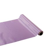 Rouleau satin à pois lilas