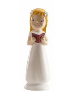 Figurine de communion - Fille lisant la Bible