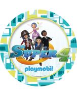 6 assiettes - Playmobil Super 4