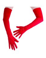 Gants longs rouge 56 cm