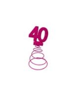 centre table anniversaire 40 ans fuchsia