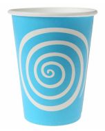 Gobelets spirale turquoise x10