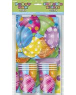 Kit anniversaire ballons festifs - 8 personnes