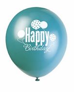 8 ballons Happy Birthday