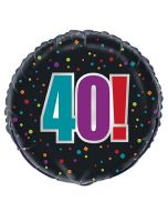 Ballon Hélium - Happy Birthday 40 ans