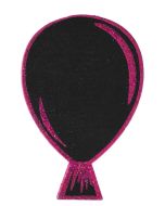4 ardoises ballon pailletée - Fuchsia