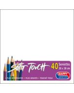 Serviettes soft touch - Blanc