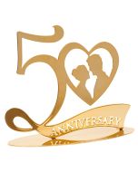 Décoration en métal 50 ans de mariage