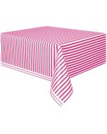 Nappe rayée rose