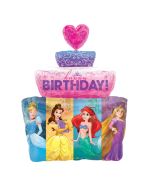 Ballon gâteau d'anniversaire princesses Disney