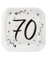 10 Assiettes anniversaire 70 ans 