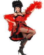 Costume adulte "danseuse french cancan" S - rouge
