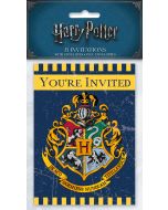 8 invitations avec enveloppes Harry Potter