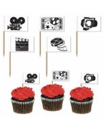 Piques cupcakes cinéma x50