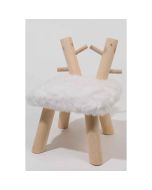 Tabouret recouvert de fourrure