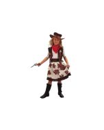 Déguisement fille cowgirl marron